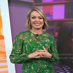 Dylan’s green floral dress on Today