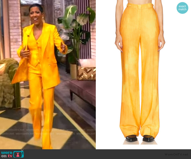 Gabriela Hearst Vesta Pant worn by Tamron Hall on The View