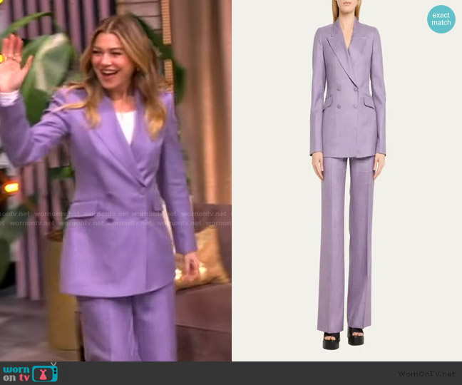 Gabriela Hearst Stephanie wool-silk-linen blazer worn by Ellen Pompeo on The View
