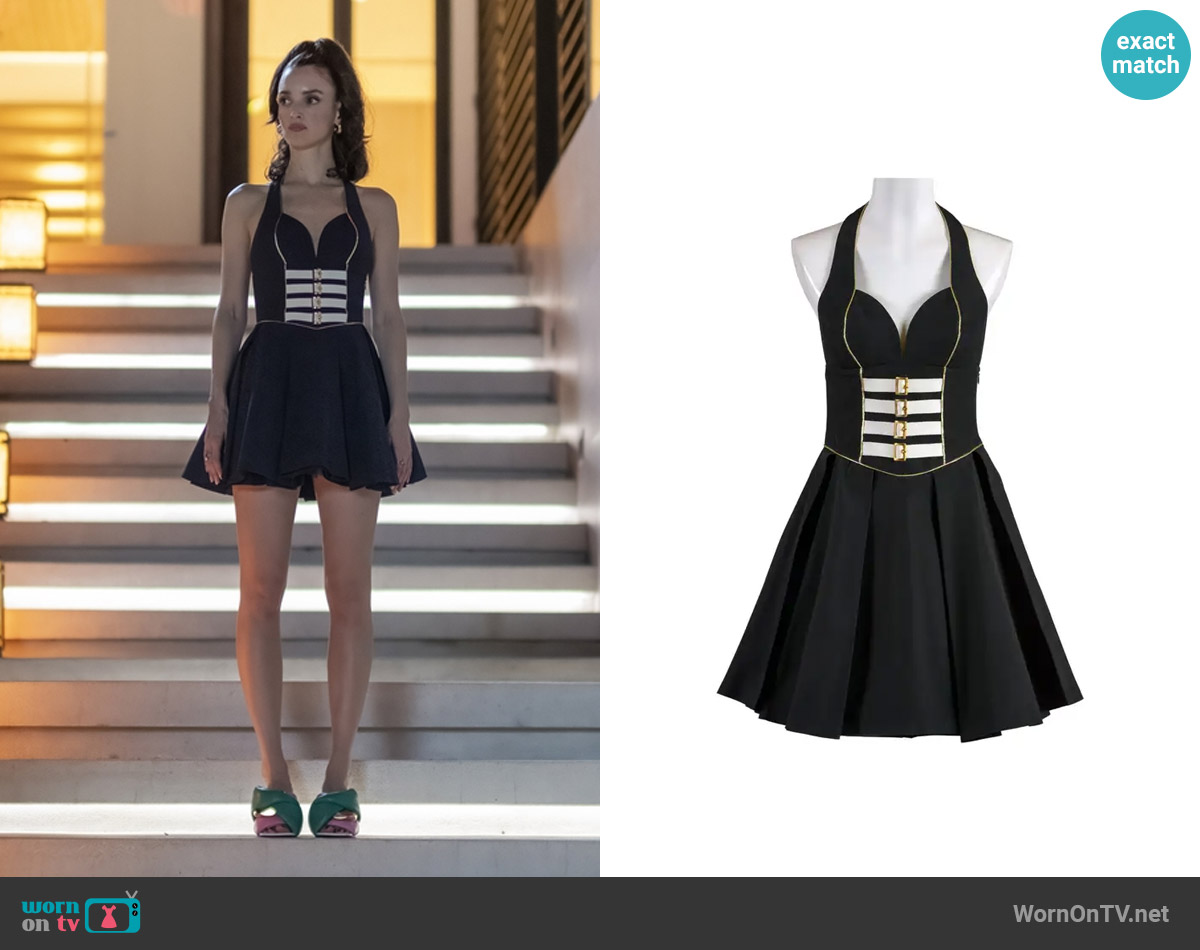 Gianni Versace SS 1993 Collection Vintage Mini Dress worn by Chloe (Charlotte Le Bon) on The White Lotus