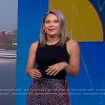 Ginger’s leopard print skirt on Good Morning America