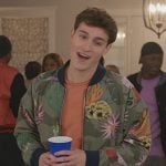 Green floral print bomber jacket on All American