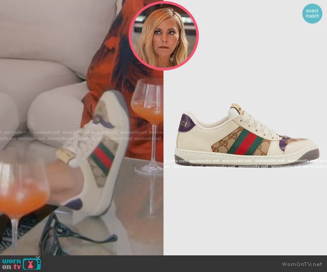 Gucci Screener GG Trainer worn by Sutton Stracke on The Real Housewives of Beverly Hills