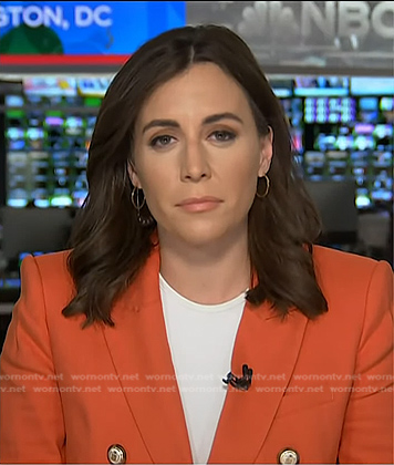 Hallie’s orange blazer on Today