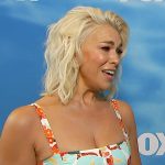 Hannah Waddingham’s floral print dress on E! News
