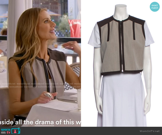 Hermes Virgin Wool Crop Top worn by Dorit Kemsley on The Real Housewives of Beverly Hills
