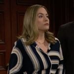Hope’s striped dress on The Bold and the Beautiful