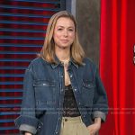 Iliza Shlesinger’s denim jacket on Access Hollywood