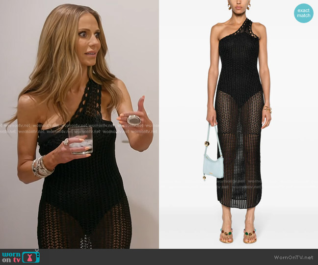 Iro Widdy One-shoulder Knitted Dress worn by Dorit Kemsley on The Real Housewives of Beverly Hills