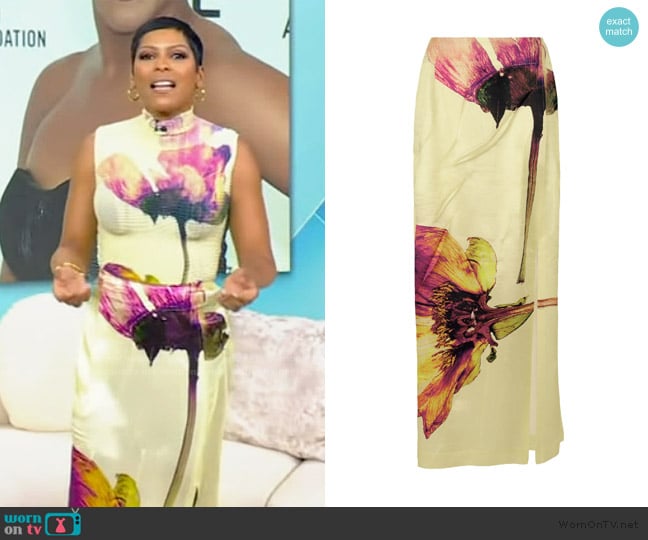 Issey Miyake Pressed Flora worn by Tamron Hall on Tamron Hall Show