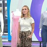Jasmine Snow’s leopard cargo pants on Today