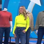 Jasmine Snow’s tie waist jeans on Today
