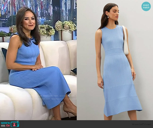 Jason Wu x RTR Blue Knit Dress worn by Kaylee Hartung on Today