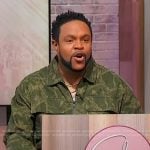 Jawn’s camo print jacket on Sherri