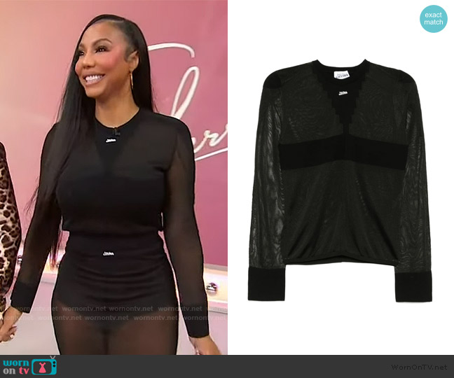 Jean Paul Gaultier The Logo Knit top worn by Tamar Braxton on Sherri