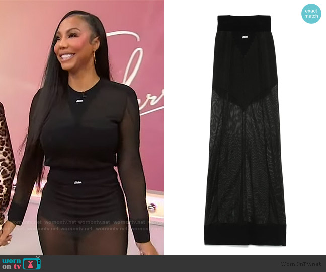 Jean Paul Gaultier Knitted maxi skirt worn by Tamar Braxton on Sherri