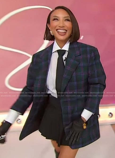 Jeannie Mai’s plaid blazer on Sherri