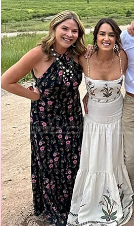 Jenna’s black halter maxi dress on Today