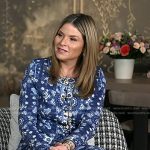 Jenna’s blue print jacket and skirt on Today