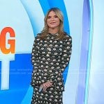 Jenna’s black floral maxi dress on Today
