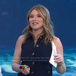 Jenna’s navy collared vest on Today