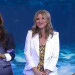 Jenna’s yellow floral dress and white blazer on Today