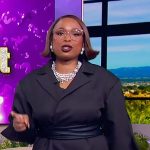 Jennifer’s black tie waist blazer on The Jennifer Hudson Show