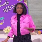 Jennifer’s black rhinestone embellished jeans on The Jennifer Hudson Show