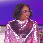 Jennifer’s pink metallic jacket on The Jennifer Hudson Show