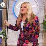 Jennifer Jolly’s floral blazer and pants on Sherri