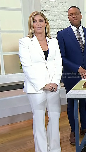 Jill’s white blazer and pants on Today