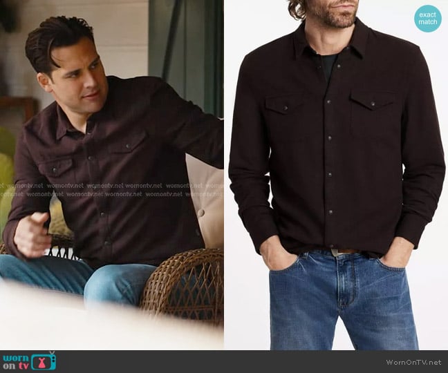 John Varvatos Marshall Shirt worn by Eddie Diaz (Ryan Guzman) on 9-1-1