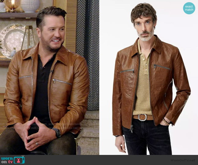 John Varvatos Barrow Jacket worn by Luke Bryan on Live with Kelly and Mark