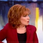 Joy’s red knit blazer on The View