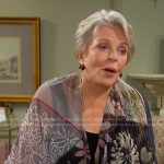 Julie’s floral print sheer jacket on Days of our Lives