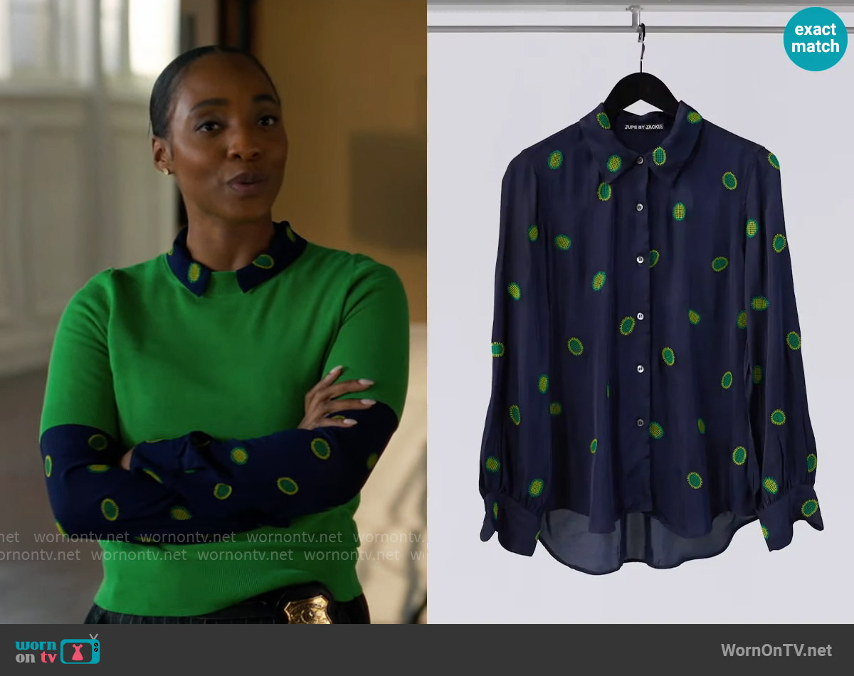 Jupe by Jackie Fath Shirt worn by Faith Mitchell (Iantha Richardson) on Will Trent