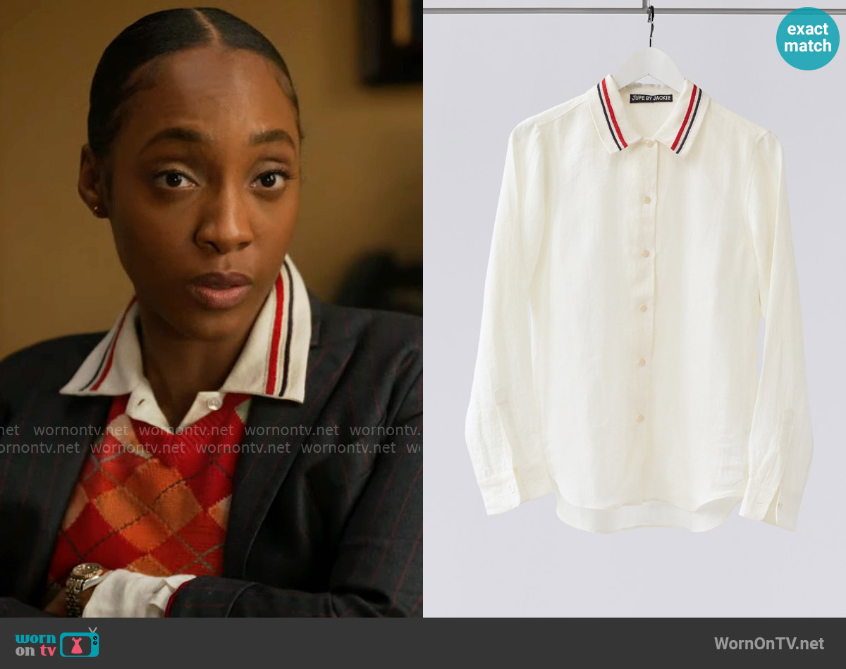Jupe by Jackie Mein Shirt worn by Faith Mitchell (Iantha Richardson) on Will Trent