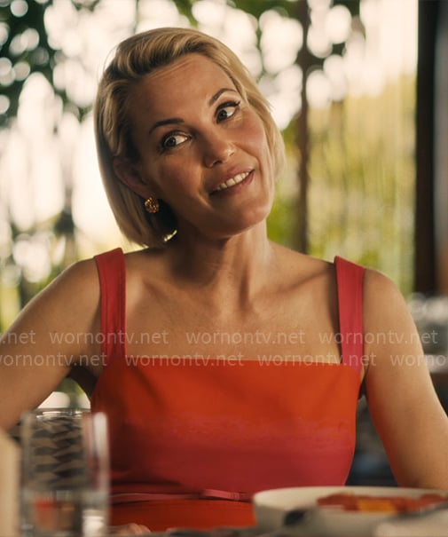 Kate’s pink cutout crop top on The White Lotus