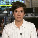 Kelly Cobiella’s white pointelle polo top on Today