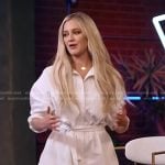 Kelsea Ballerini’s white cotton romper on The Voice