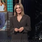 Keltie’s brown blazer on E! News