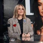 Keltie’s check patch blazer on E! News