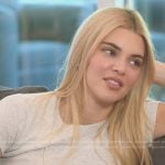 Kendal’s gray tee on The Kardashians