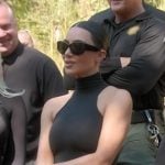 Kim’s black sunglasses on The Kardashians