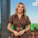 Kit’s brown mini dress on Access Hollywood