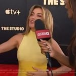 Kit’s yellow ribbed dress on Access Hollywood