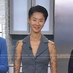 Kristen Kish’s grey vest and pants on Today