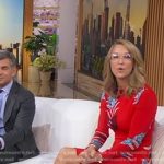 Lara’s red slingback pumps on Good Morning America