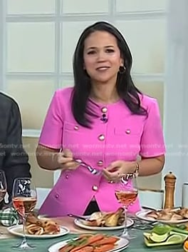 Laura’s pink short sleeve jacket on Today