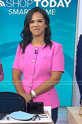 Laura’s pink short sleeve jacket on Today